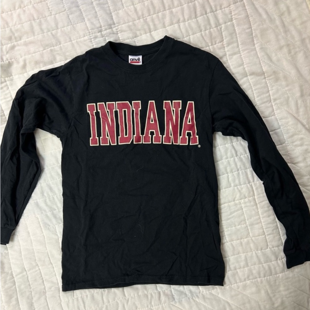 Lot of 2 - Indiana University IU T-shirts - Long Sleeve & Short Sleeve